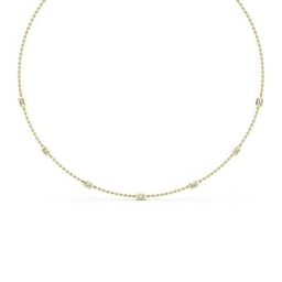 14K Yellow Gold Lab Grown Diamond NECKLACE 1.10 ctw SJN08220EM-1.00CT