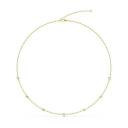 14K Yellow Gold Lab Grown Diamond NECKLACE 1.09 ctw SJN08220MS-1.00CT