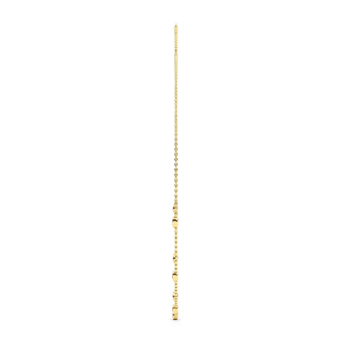 14K Yellow Gold Lab Grown Diamond NECKLACE 1.12 ctw SJN08220OV-1.00CT