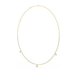 14K Yellow Gold Lab Grown Diamond NECKLACE 1.07 ctw SJN08226-1.10CT-18IN