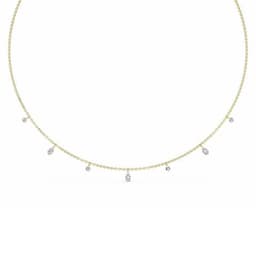14K Yellow Gold Lab Grown Diamond NECKLACE 1.08 ctw SJN08229MS-1.00CT-18IN