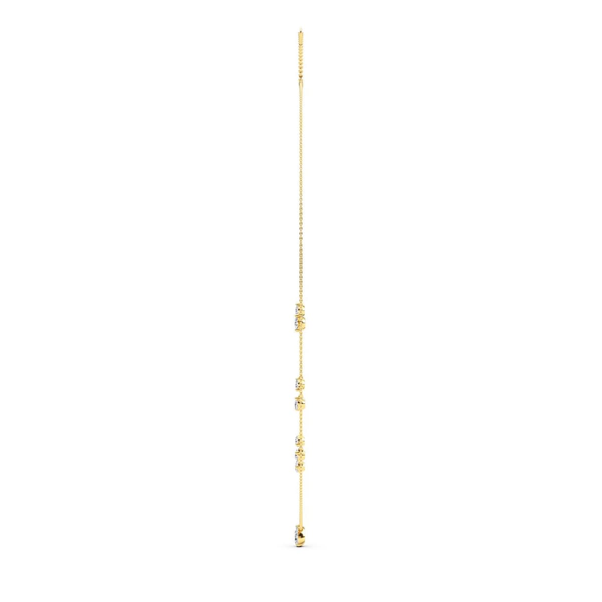 14K Yellow Gold Lab Grown Diamond NECKLACE 2.36 ctw SJN08231-2.15CT-18IN