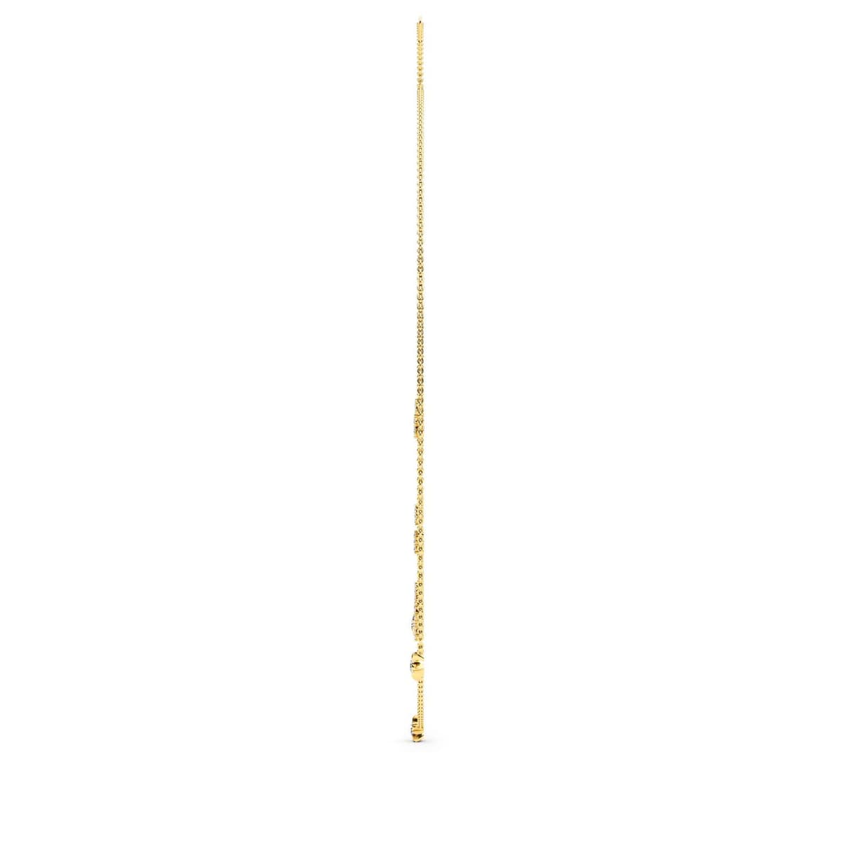 14K Yellow Gold Lab Grown Diamond NECKLACE 1.79 ctw SJN08244-1.75CT-18IN