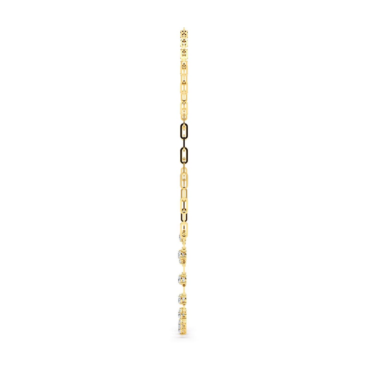 14K Yellow Gold Lab Grown Diamond NECKLACE 4.34 ctw SJN08249-4.33CT-18IN