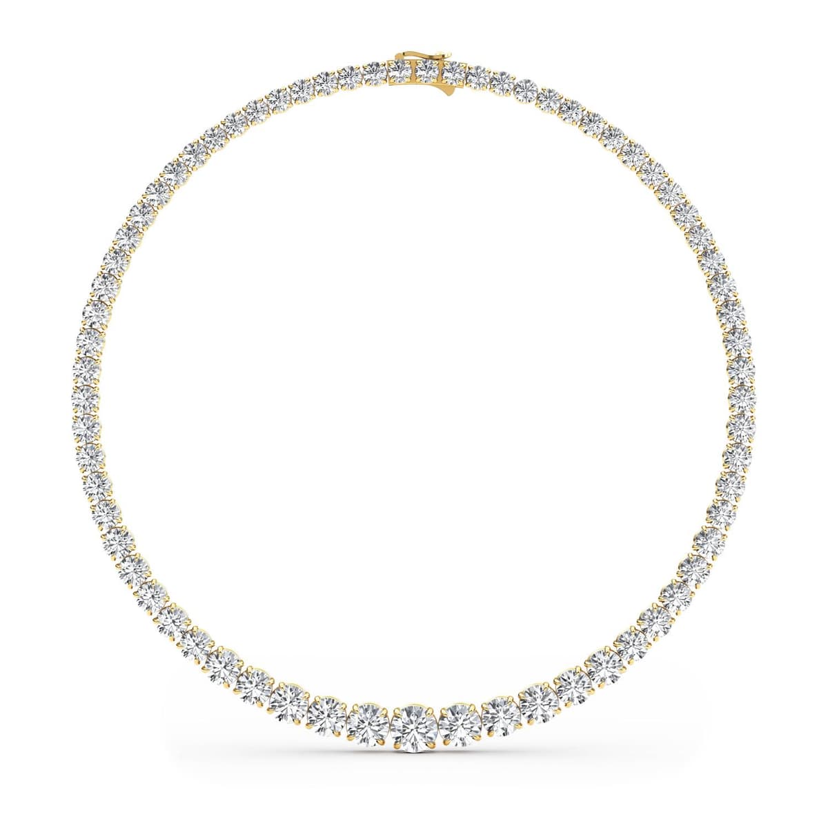 14K Yellow Gold Lab Grown Diamond NECKLACE 67.77 ctw SJN08250-66.20CT-16IN