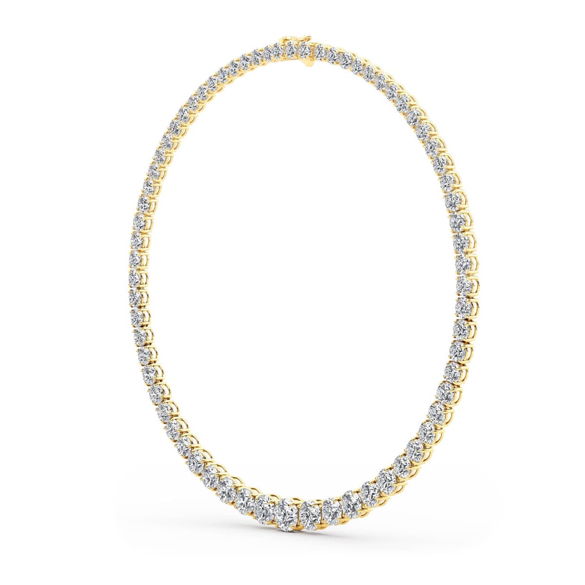 14K Yellow Gold Lab Grown Diamond NECKLACE 67.77 ctw SJN08250-66.20CT-16IN