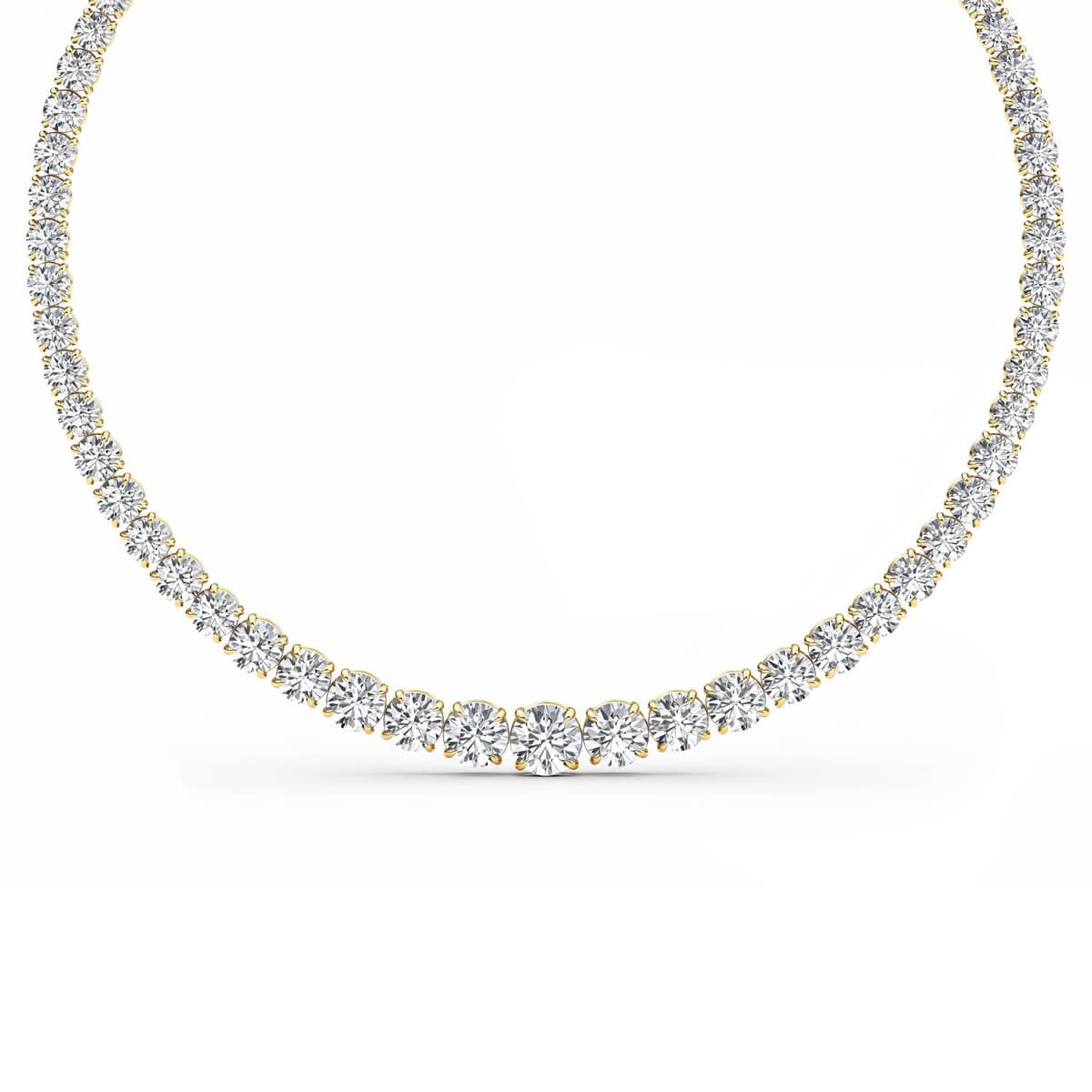 14K Yellow Gold Lab Grown Diamond NECKLACE 67.77 ctw SJN08250-66.20CT-16IN
