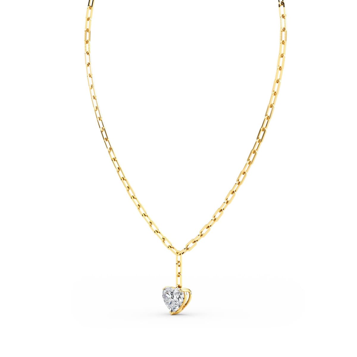14K Yellow Gold Lab Grown Diamond NECKLACE 7.07 ctw SJN08257HT-7.00CT-18IN
