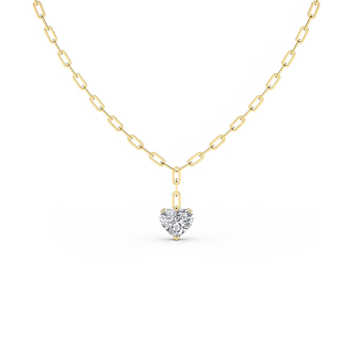 14K Yellow Gold Lab Grown Diamond NECKLACE 7.07 ctw SJN08257HT-7.00CT-18IN