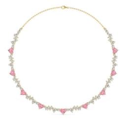 14K Yellow Gold Lab Grown Diamond NECKLACE 17.27 ctw SJN08315-17.25CT-14IN