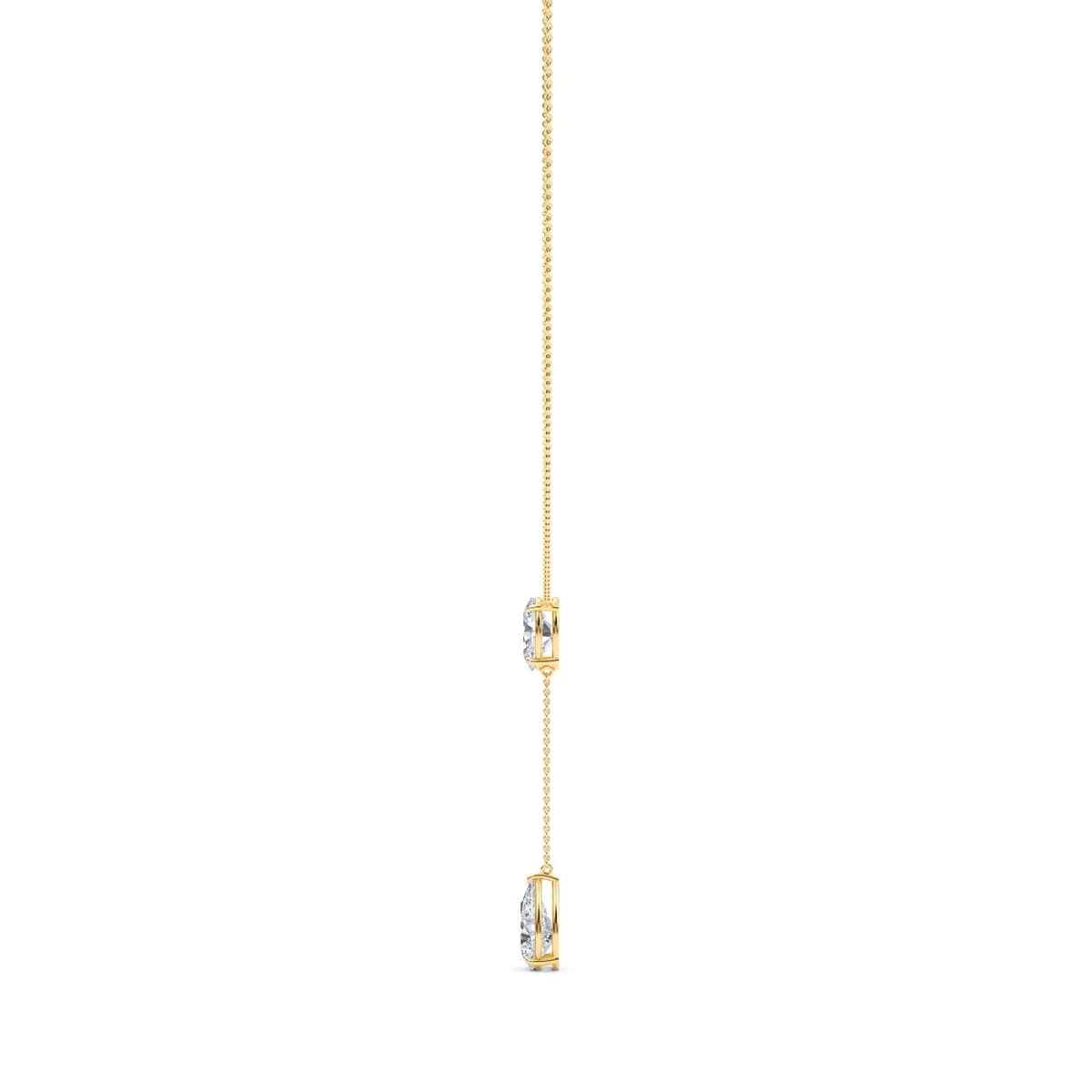 14K Yellow Gold Lab Grown Diamond NECKLACE 5.10 ctw SJN08332-5.00CT-16IN