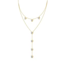 14K Yellow Gold Lab Grown Diamond NECKLACE 6.32 ctw SJN08334-6.33CT-16IN