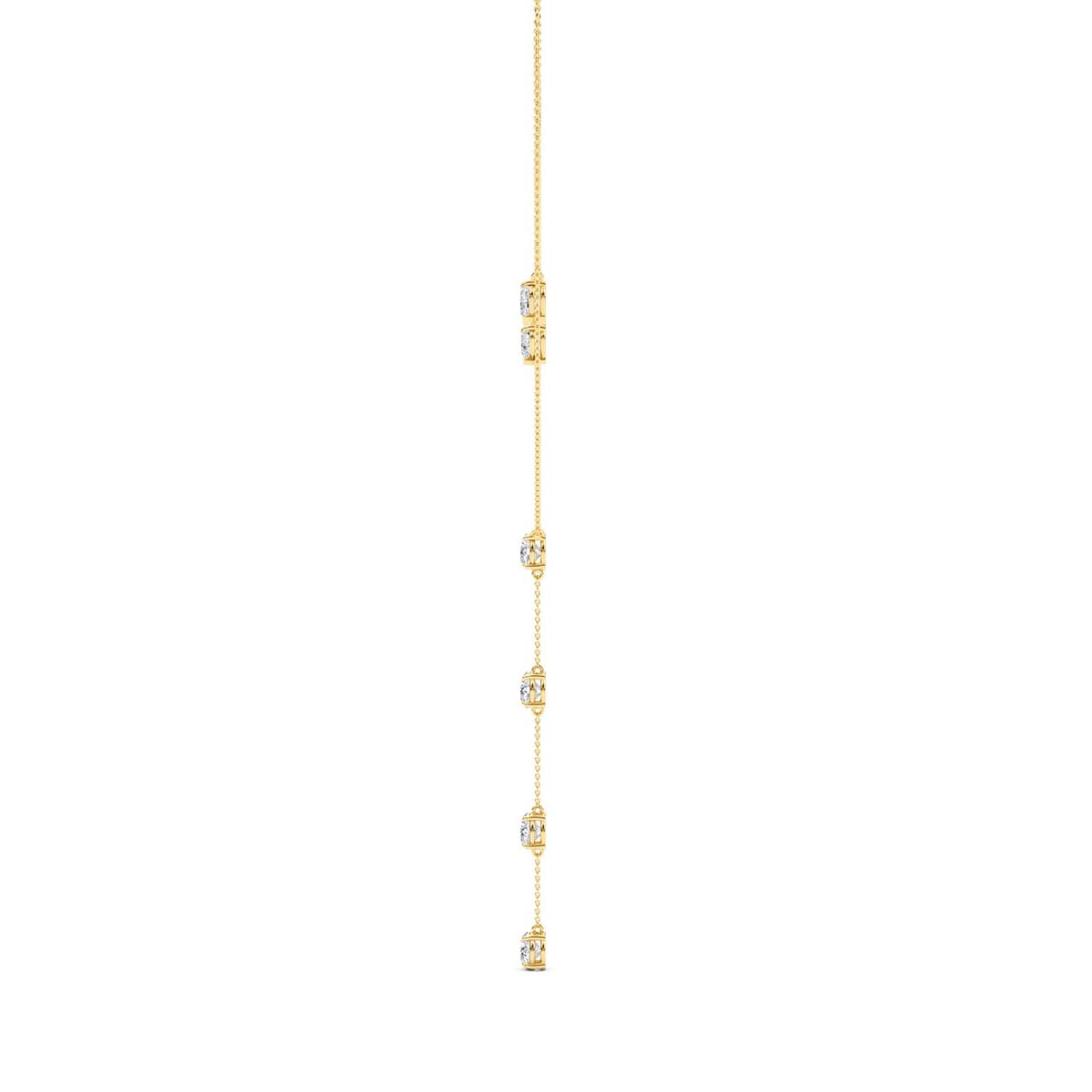 14K Yellow Gold Lab Grown Diamond NECKLACE 6.32 ctw SJN08334-6.33CT-16IN