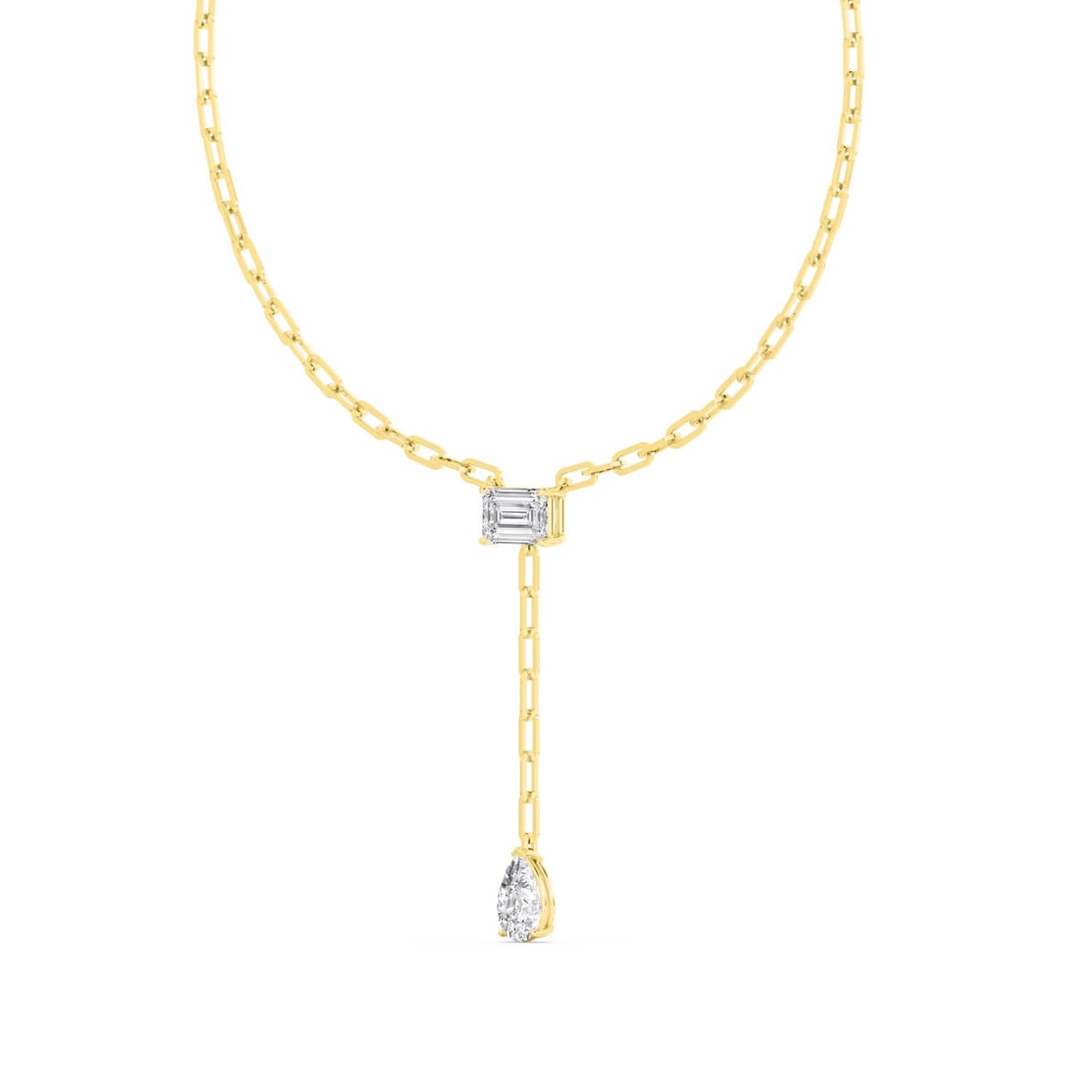 14K Yellow Gold Lab Grown Diamond NECKLACE 8.12 ctw SJN08338-8.00CT-15IN