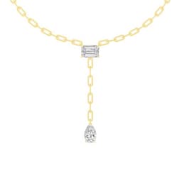 14K Yellow Gold Lab Grown Diamond NECKLACE 8.12 ctw SJN08338-8.00CT-15IN