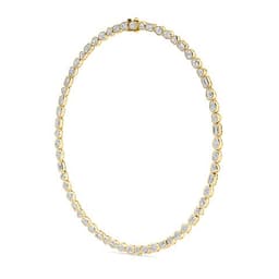14K Yellow Gold Lab Grown Diamond Necklace 24.54 ctw SJN08350MS-23.88CT-16IN