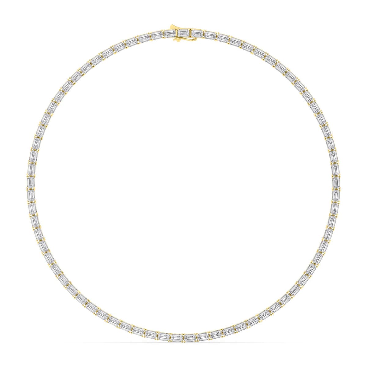 14K Yellow Gold Lab Grown Diamond NECKLACE 38.00 ctw SJN08442EM-0.50PT-18IN