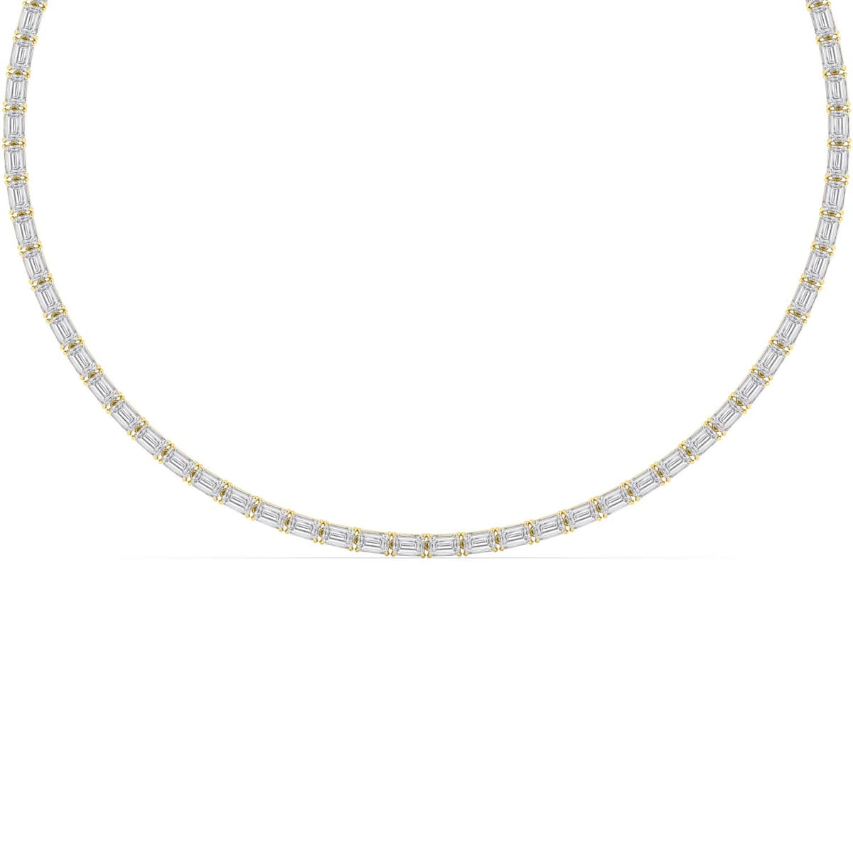 14K Yellow Gold Lab Grown Diamond NECKLACE 38.00 ctw SJN08442EM-0.50PT-18IN