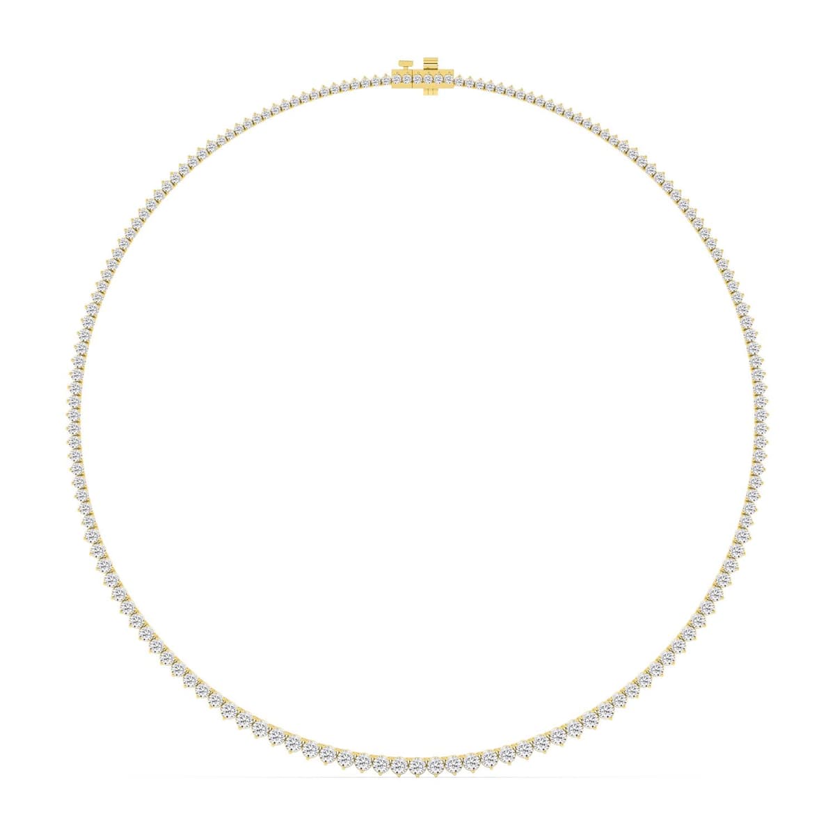 14K Yellow Gold Lab Grown Diamond NECKLACE 10.08 ctw SJN08463-10.00CT-16IN