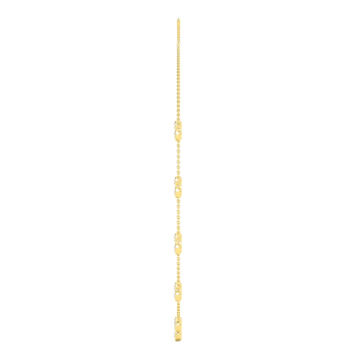 14K Yellow Gold Lab Grown Diamond NECKLACE 3.43 ctw SJN08464-3.50CT-16IN