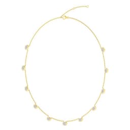 14K Yellow Gold Lab Grown Diamond NECKLACE 3.52 ctw SJN08464OV-3.50CT-16IN