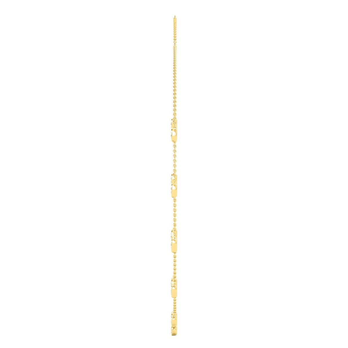 14K Yellow Gold Lab Grown Diamond NECKLACE 3.52 ctw SJN08464OV-3.50CT-16IN