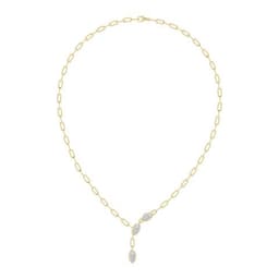 14K Yellow Gold Lab Grown Diamond NECKLACE 3.00 ctw SJN08497MQ-3.00CT-18IN