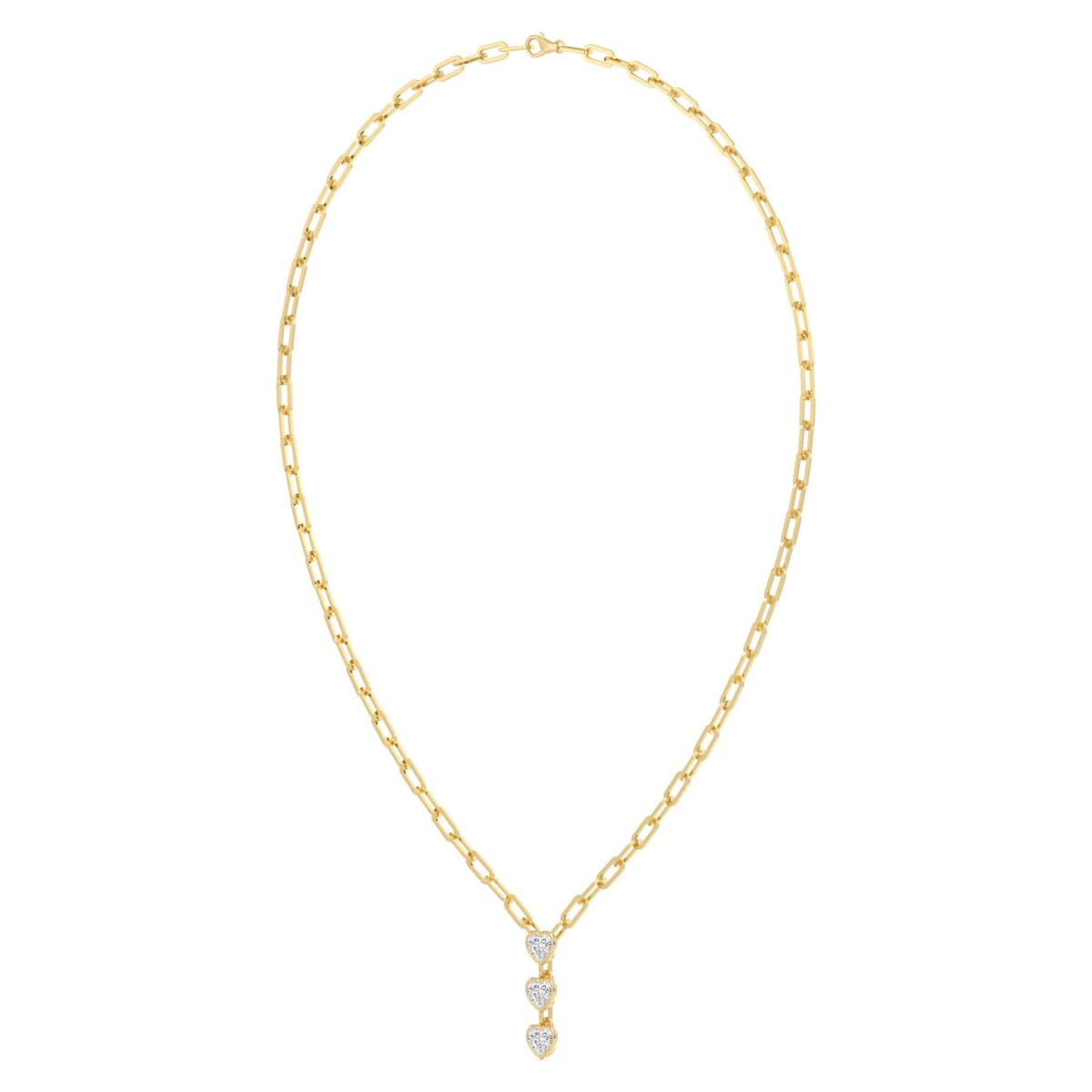 14K Yellow Gold Lab Grown Diamond NECKLACE 2.18 ctw SJN08500HT-2.15CT-18IN