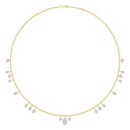 14K Yellow Gold Lab Grown Diamond NECKLACE 6.00 ctw SJN08523-6.83CT-16IN