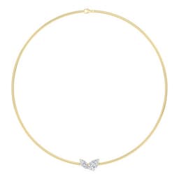 14K Yellow Gold Lab Grown Diamond NECKLACE 3.00 ctw SJN08579PEMQ-3.00CT-16IN