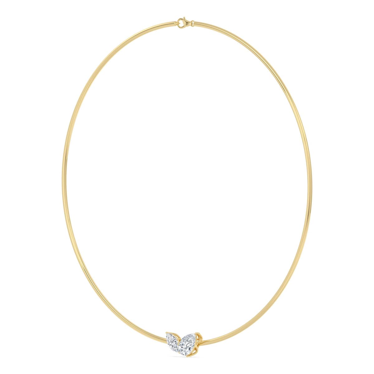 14K Yellow Gold Lab Grown Diamond NECKLACE 3.00 ctw SJN08579PEMQ-3.00CT-16IN