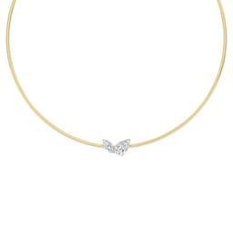 14K Yellow Gold Lab Grown Diamond NECKLACE 3.00 ctw SJN08579PEMQ-3.00CT-16IN