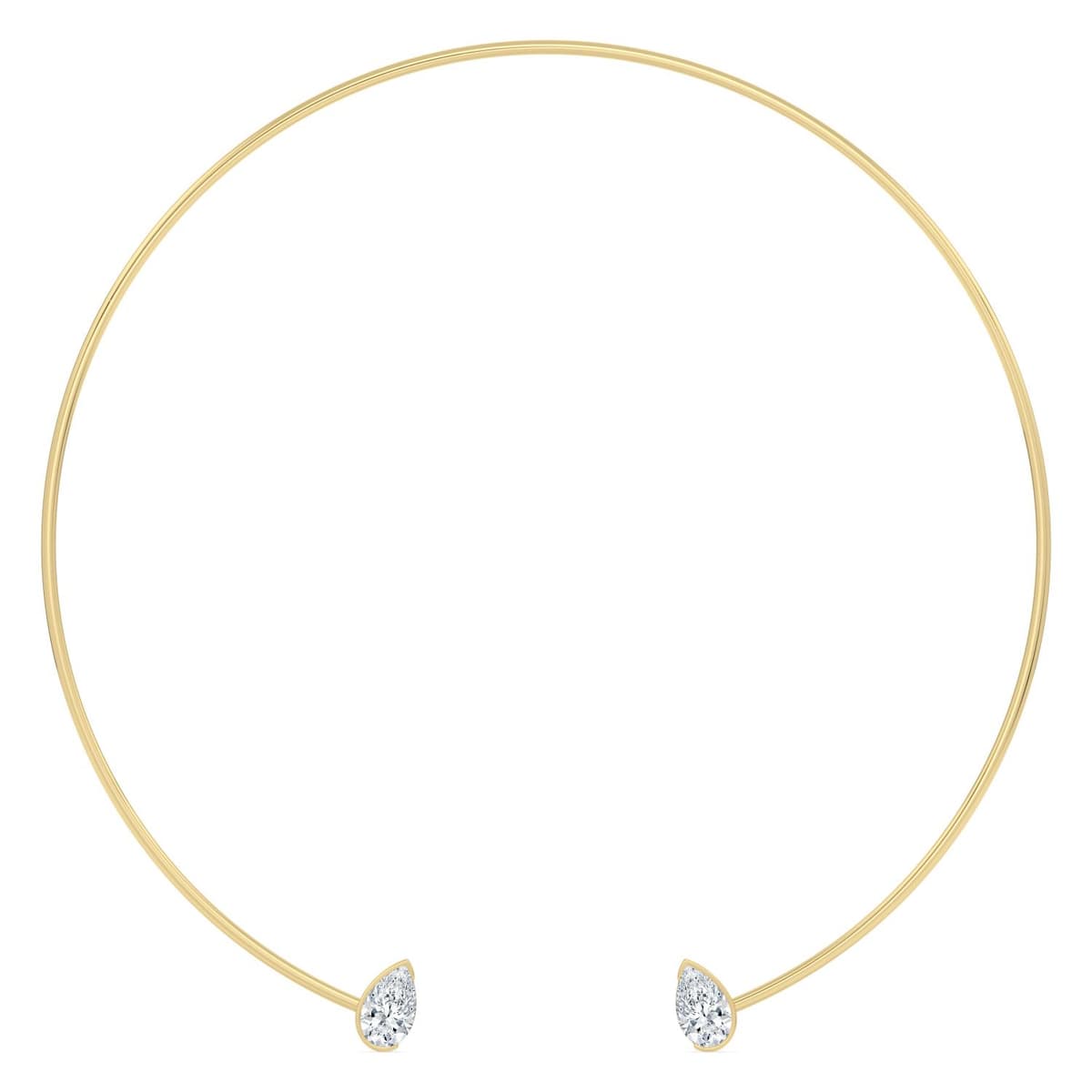 14K Yellow Gold Lab Grown Diamond NECKLACE 4.00 ctw SJN08581PE-4.00CT-16IN