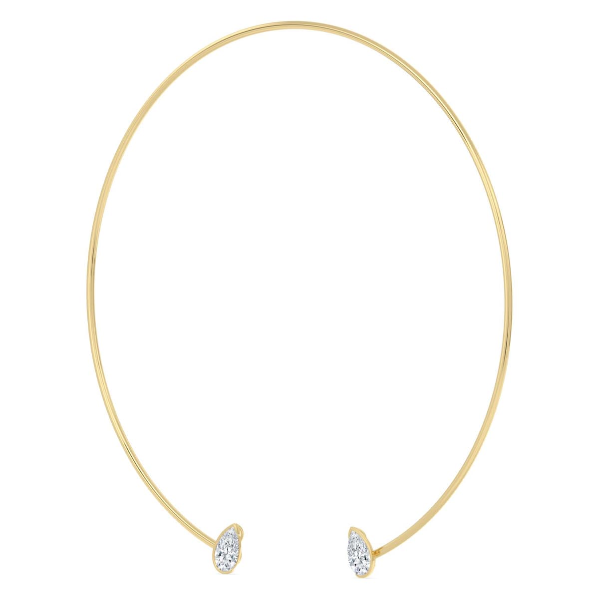 14K Yellow Gold Lab Grown Diamond NECKLACE 4.00 ctw SJN08581PE-4.00CT-16IN