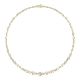 14K Yellow Gold Lab Grown Diamond NECKLACE 17.50 ctw SJNSN13680-17.50CT-16IN