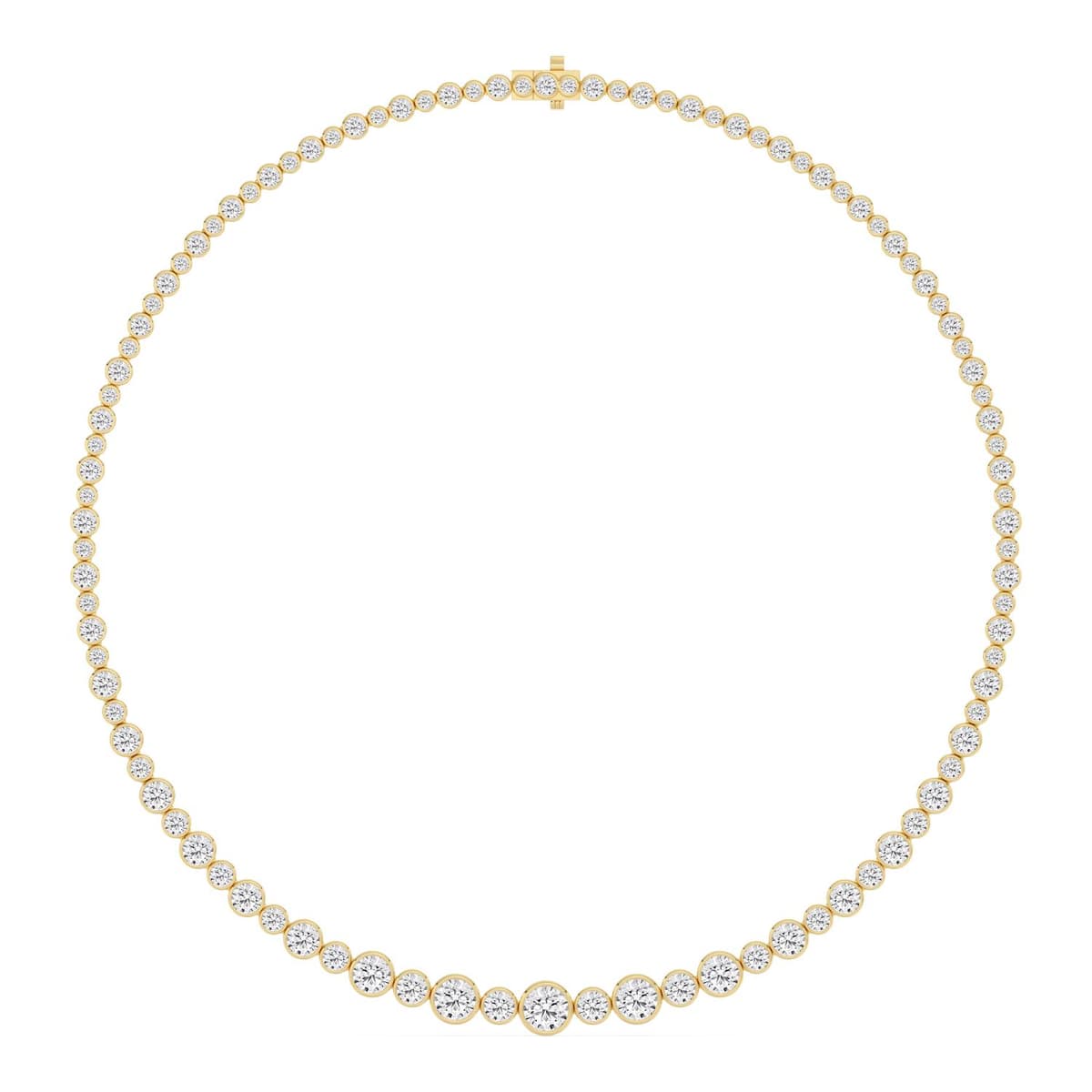 14K Yellow Gold Lab Grown Diamond NECKLACE 17.50 ctw SJNSN13680-17.50CT-16IN
