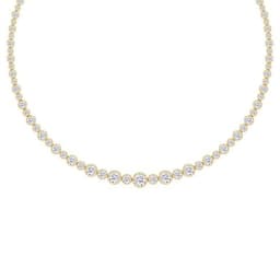 14K Yellow Gold Lab Grown Diamond NECKLACE 17.50 ctw SJNSN13680-17.50CT-16IN