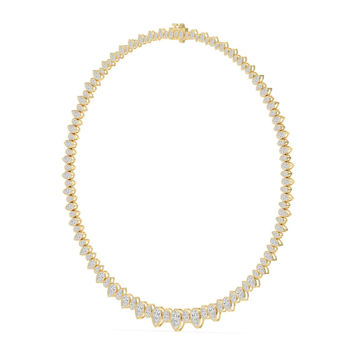 14K Yellow Gold Lab Grown Diamond NECKLACE 19.26 ctw SJNSN13681-19.15CT-16IN