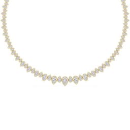 14K Yellow Gold Lab Grown Diamond NECKLACE 19.26 ctw SJNSN13681-19.15CT-16IN