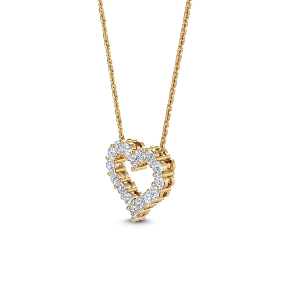 14K Yellow Gold Lab Grown Diamond PENDANT 1.54 ctw SJP31469-1.50CT