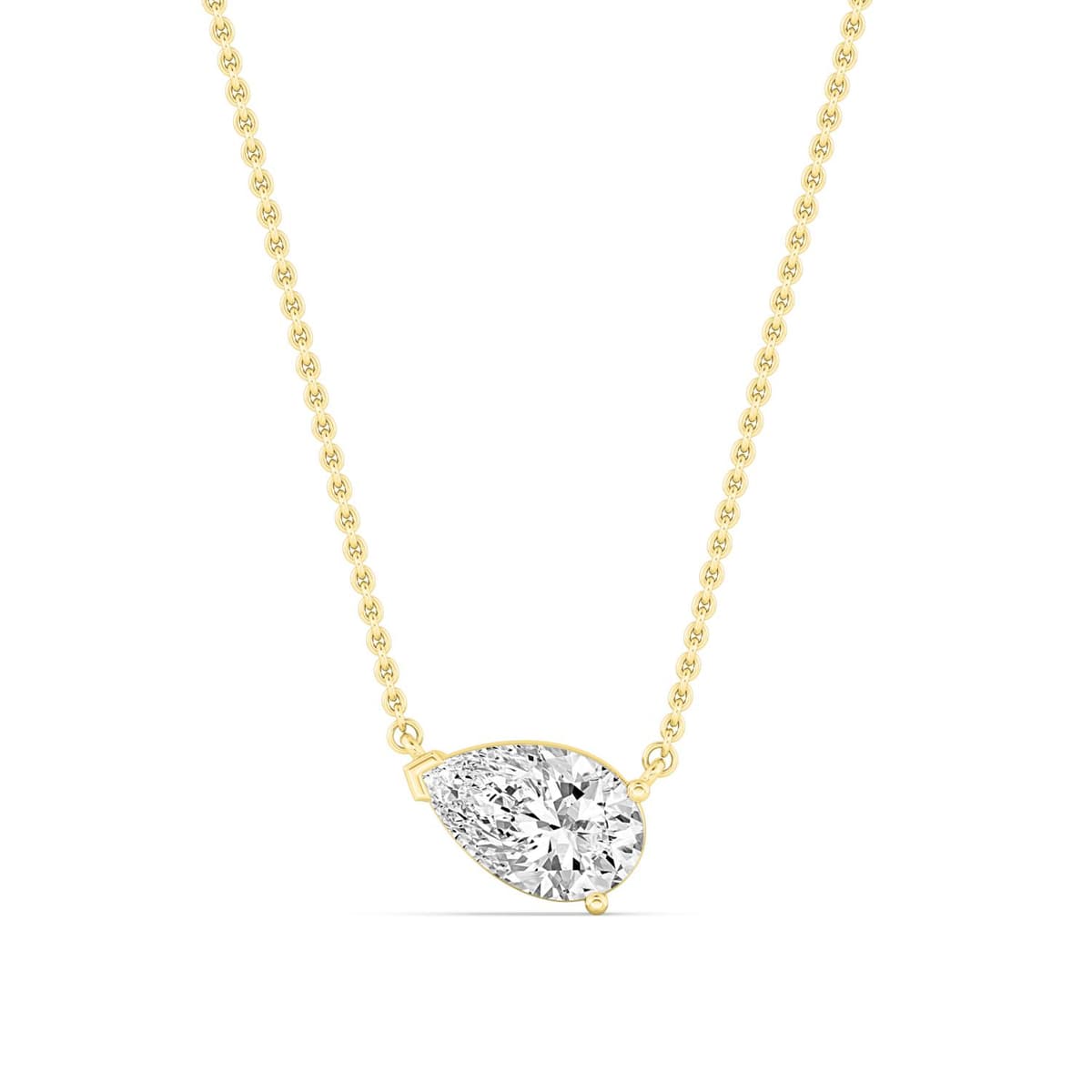 14K Yellow Gold Lab Grown Diamond PENDANT 1.06 ctw SJP31603PE-1.00CT