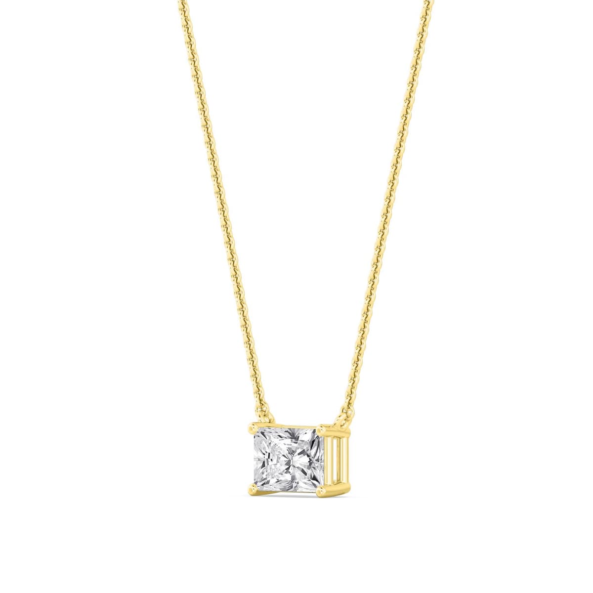 14K Yellow Gold Lab Grown Diamond PENDANT 1.05 ctw SJP31603RDT-1.00CT