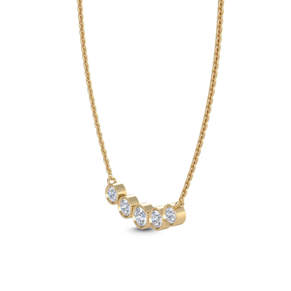 14K Yellow Gold Lab Grown Diamond PENDANT 0.37 ctw SJP31614-0.38CT