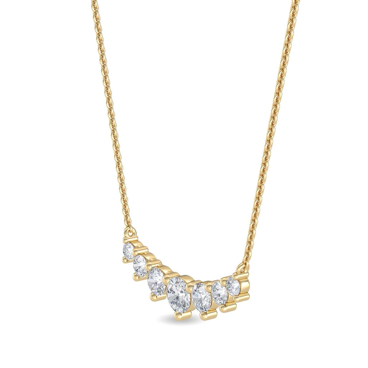 14K Yellow Gold Lab Grown Diamond PENDANT 1.00 ctw SJP31758-1.00CT