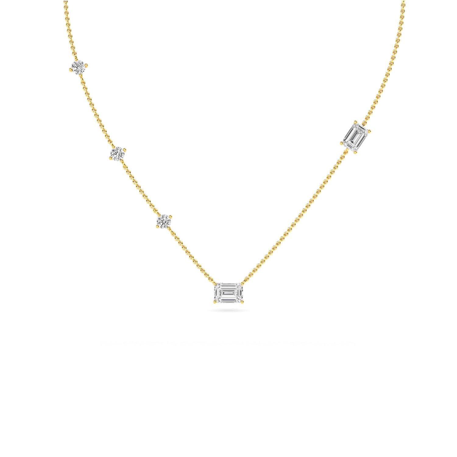 14K Yellow Gold Lab Grown Diamond PENDANT 2.55 ctw SJP32015-2.50CT