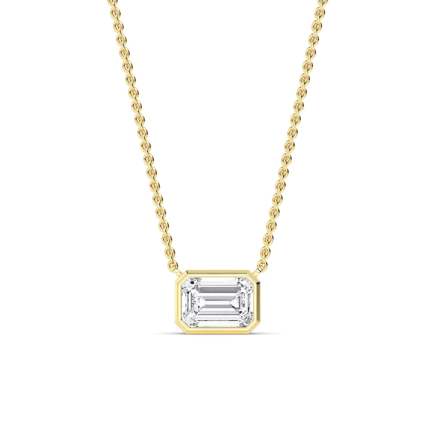 14K Yellow Gold Lab Grown Diamond PENDANT 3.09 ctw SJP32422EM-3.00CT