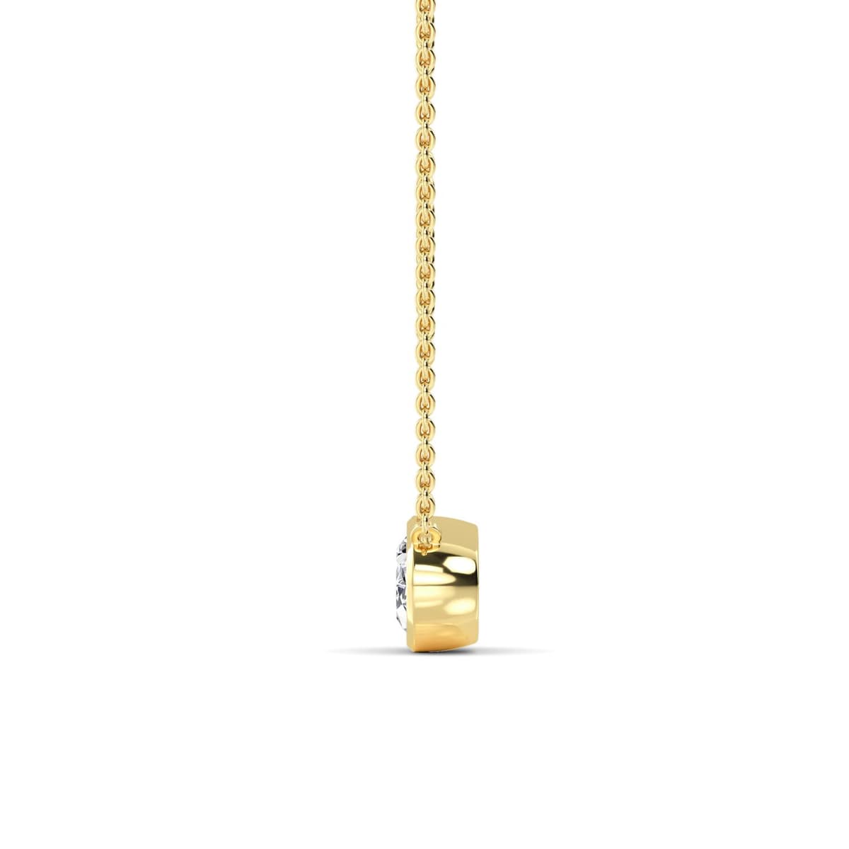 14K Yellow Gold Lab Grown Diamond PENDANT 2.00 ctw SJP32422OV-2.00CT