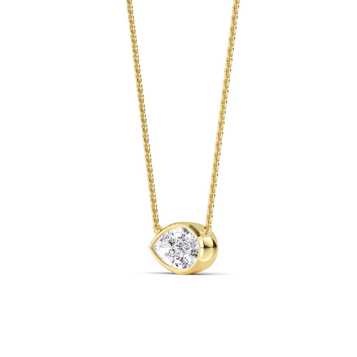 14K Yellow Gold Lab Grown Diamond PENDANT 1.03 ctw SJP32422PE-1.00CT