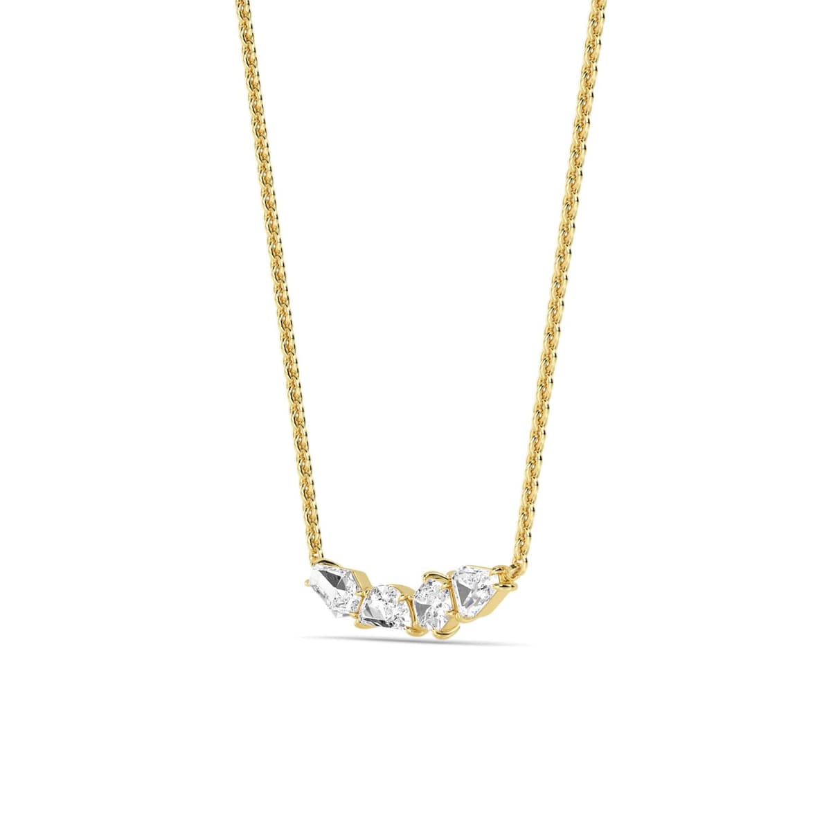 14K Yellow Gold Lab Grown Diamond PENDANT 1.20 ctw SJP32446FS-1.25CT