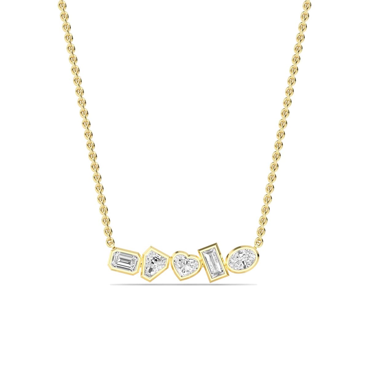 14K Yellow Gold Lab Grown Diamond PENDANT 0.56 ctw SJP32447FS-0.50CT